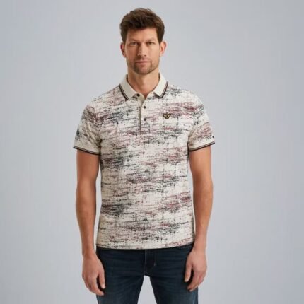 Polo with allover print